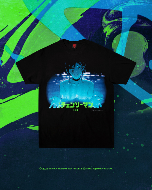 극장판 체인소 맨: 레제편(CHAINSAW MAN - The Movie: Reze Arc) × 긱스 룰 실크스크린 프린팅 티셔츠(GEEKS RULE SILKSCREEN PRINTING T SHIRT) vol.04 (© 2025 MAPPA／チェンソーマンプロジェクト ©藤本タツキ／集英社)