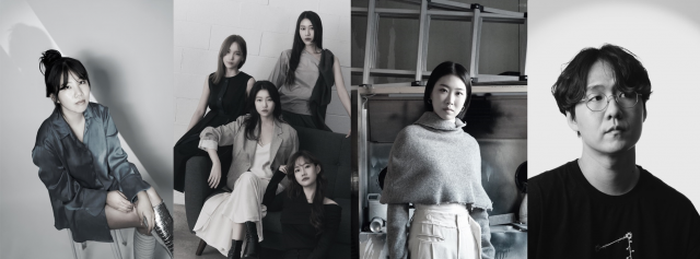 ‘SKETCH 2026 : 유동의 미학’ 전시 참여 작가. 왼쪽부터 김휘아, 아하콜렉티브, 유아연, 장우주