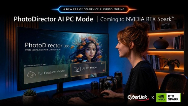 CyberLink 포토디렉터 365, 신규 ‘AI PC 모드’ 공개… NVIDIA RTX Spark에서 온디바이스 AI 사진 편집 지원