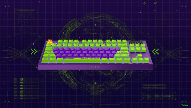 레이저 BlackWidow V4 TKL HyperSpeed │ EVANGELION (EVA-01) Edition