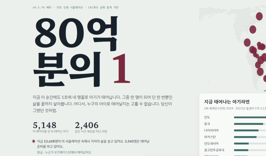 “한국에서 태어난 건 축복이다” 입소문 탄 ‘80억 분의 1’ 뭐길래 [주말특급]