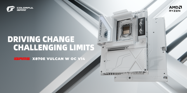 컬러풀, 올화이트 플래그십 메인보드 ‘iGame X870E VULCAN W OC’ 출시
