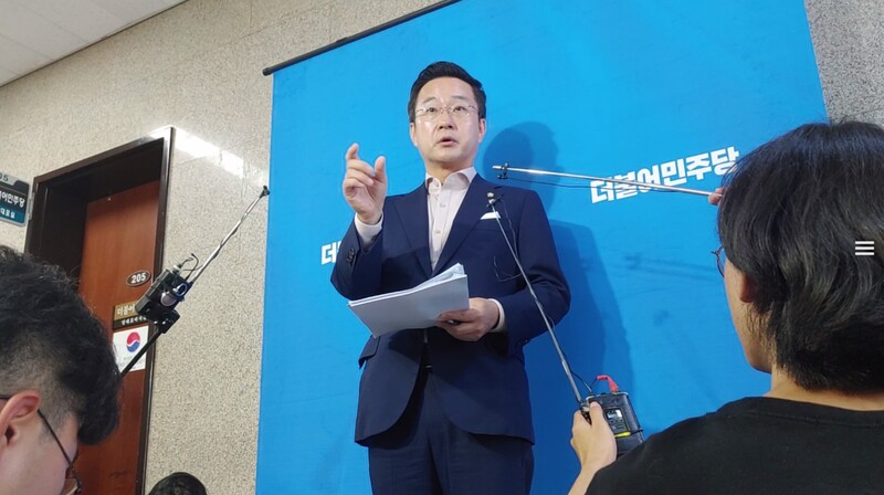 ▲박성준 더불어민주당 수석대변인. 사진=조현호 기자