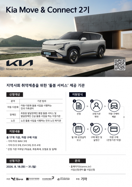 Kia Move & Connect 2기 공모 포스터