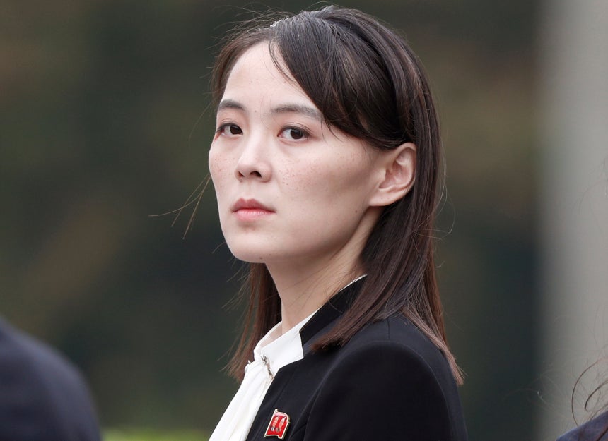 019년 3월2일 베트남 하노이 호찌민 묘소에서 열린 헌화식에 김정은 북한 국무위원장의 여동생 김여정 노동당 부부장이 참석한 모습. 뉴시스 제공
