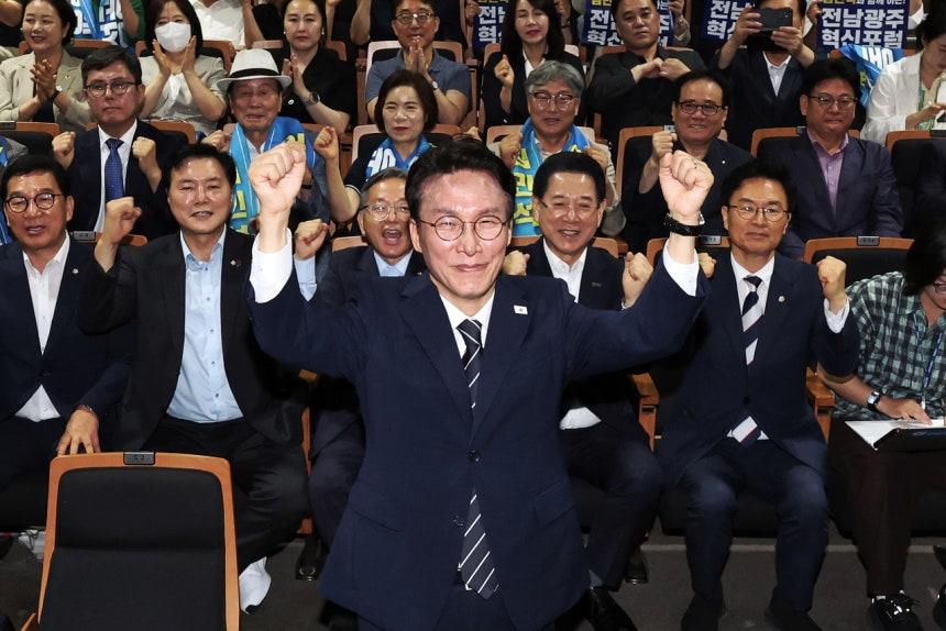 더불어민주당 당권주자인 김민석 전 국무총리. 연합뉴스
