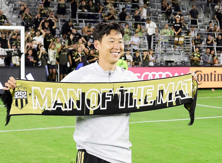 지난 22일(현지시간) 소속팀 복귀 이후 2경기 연속골을 터뜨린 손흥민이 MLS 주간 베스트11에 선정됐다. AFP=연합뉴스