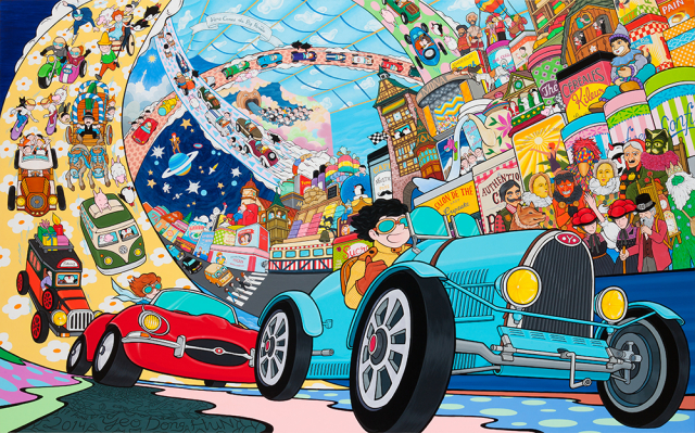 여동헌, Here Comes the Big Parade - Going Home, 2020, Acrylic on canvas, 182×291cm