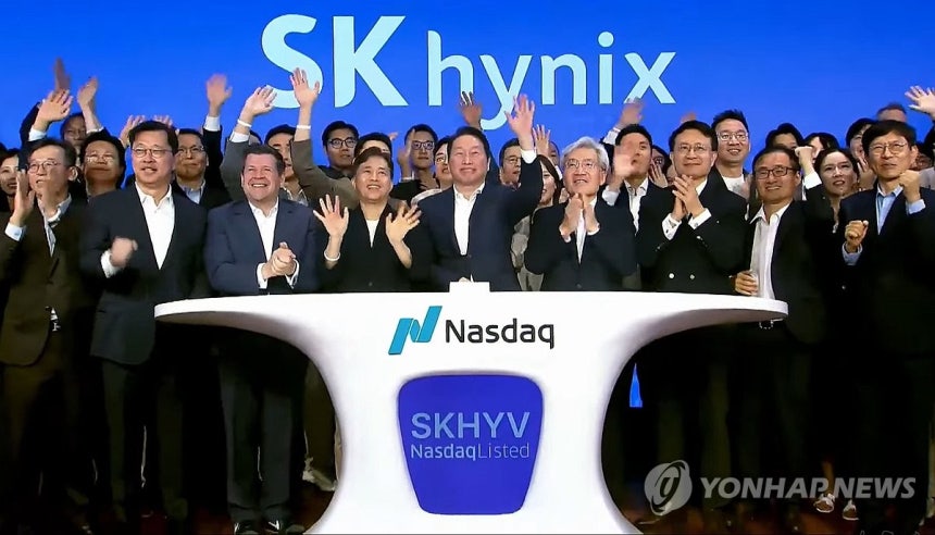 SK하이닉스 ADR 거래 시작…타임스스퀘어엔 "웰컴 투 나스닥"