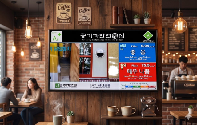 한국공기안전원-세이프룸, ‘공기안전카페’ 모델로 실내 공기질 표준 제시