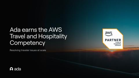 아다, 대규모 여행객 문제 해결 역량으로 AWS 여행 및 호스피탈리티 전문 역량 인증 획득