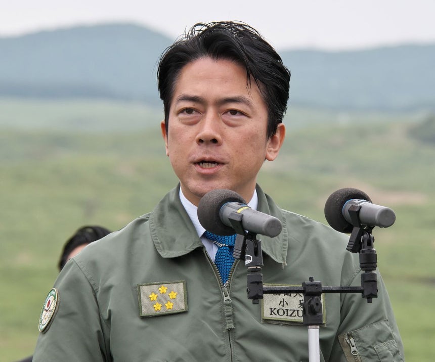 고이즈미 신지로 일본 방위상. UPI=연합뉴스 