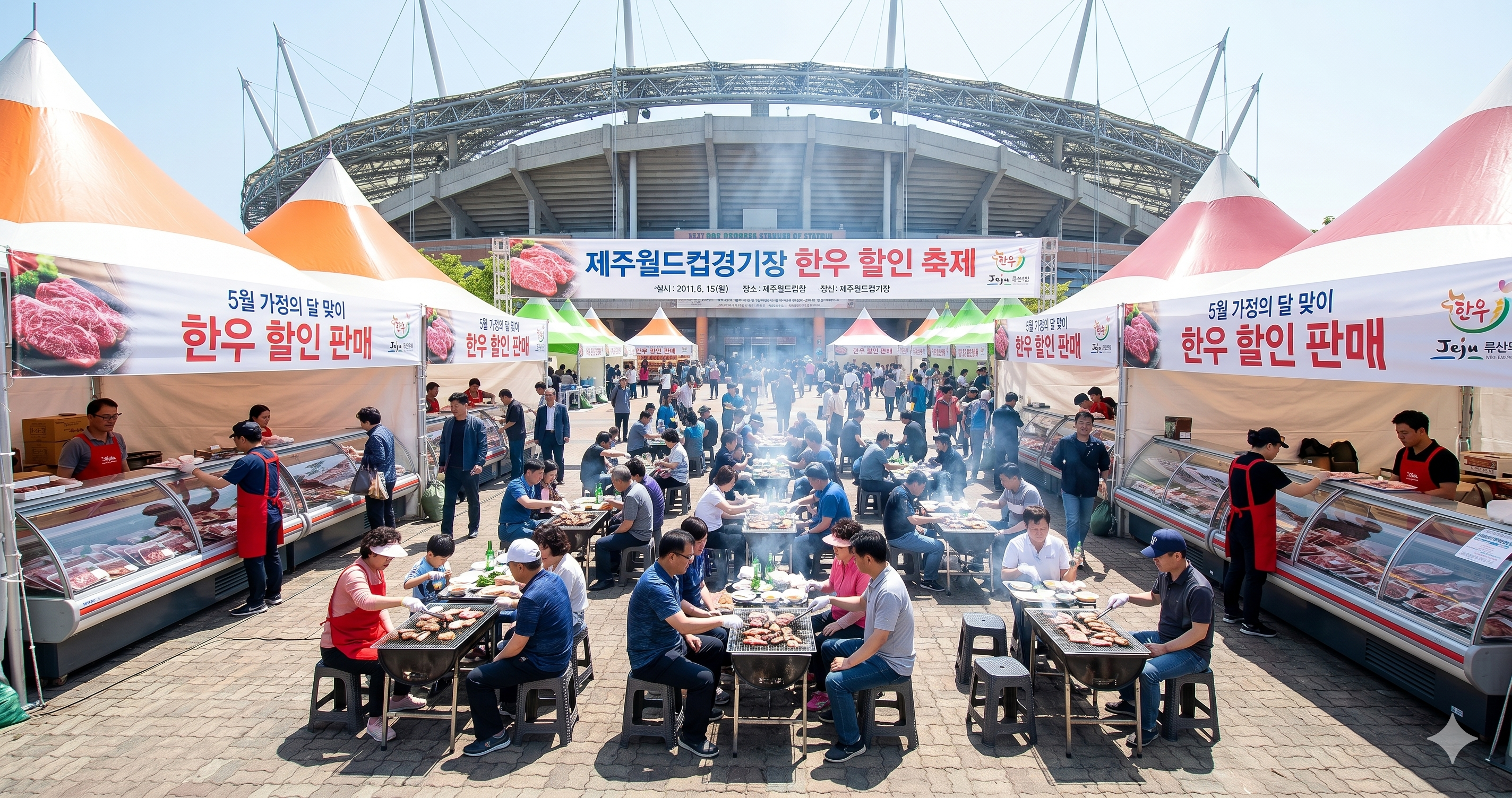 "고물가 시대, 반값 한우로 외식 걱정 던다"…서귀포시, 내일(2일)부터 제주월드컵경기장 특별 할인 행사